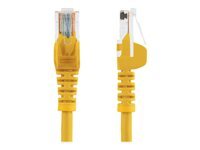 StarTech.com Câble réseau Cat5e UTP sans crochet - 7 m Jaune - Cordon Ethernet RJ45 anti-accroc - Câble patch - Cordon de raccordement - RJ-45 (M) pour RJ-45 (M) - 7 m - UTP - CAT 5e - sans crochet - jaune 45PAT7MYL