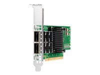 HPE InfiniBand HDR100 MCX653106A-ECAT - Adaptateur réseau - PCIe 4.0 x16 profil bas - 100Gb Ethernet / 100Gb Infiniband QSFP28 x 2 - pour ProLiant DL325 Gen10, DL345 Gen10, DL365 Gen10, DL380 Gen10 P23666-B21