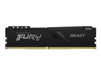 Kingston FURY Beast - DDR4 - module - 16 Go - DIMM 288 broches - 3200 MHz / PC4-25600 - CL16 - 1.35 V - mémoire sans tampon - non ECC - noir KF432C16BB/16