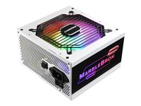 Enermax MarbleBron EMB850EWT-W-RGB - Alimentation électrique (interne) - ATX12V 2.3/ EPS12V - 80 PLUS Bronze - CA 100-240 V - 850 Watt - PFC active - blanc EMB850EWT-W-RGB