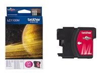 Brother LC1100M - Magenta - original - cartouche d'encre - pour Brother DCP-185, 385, 395, 585, J715, MFC-490, 5490, 5890, 5895, 6890, 790, 795, 990, J615 LC1100M