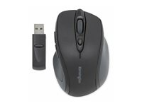 Kensington Pro Fit Mid-Size - Souris - pour droitiers - optique - 5 boutons - filaire - USB - noir K72355EU