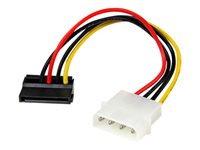 StarTech.com Adaptateur de câble d’alimentation LP4 vers SATA à angle gauche 4 broches - 15 cm - Adaptateur secteur - alimentation SATA (M) pour alimentation interne 4 plots (M) - 15 cm - connecteur à angle gauche SATAPOWADPL