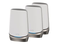 NETGEAR Orbi RBKE963 - - système Wi-Fi - (routeur, 2 rallonges) - jusqu'à 6500 pieds carrés - maillage - 10GbE, 2.5GbE - Wi-Fi 6E - Multi-Bande RBKE963-100EUS