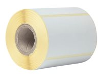 Brother - Blanc - 76 x 44 mm 400 étiquette(s) (1 rouleau(x) x 400) Étiquettes en forme découpée (pack de 8) - pour Brother TD-4410D, TD-4420DN, TD-4520DN, TD-4550DNWB; RuggedJet RJ-3150 BDE1J044076066