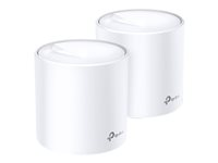 TP-Link Deco X20 V2 - - système Wi-Fi - (2 routeurs) - jusqu'à 370 m² - maillage - 1GbE - Wi-Fi 6 - Bi-bande DECO X20(2-PACK)