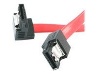 StarTech.com 12in Latching SATA to Right Angle SATA Serial ATA Cable (LSATA12RA1) - Câble SATA - Serial ATA 150/300 - SATA (F) pour SATA (F) - 30 cm - verrouillé, connecteur à angle droit - rouge - pour P/N: 35S24M2NGFF, CFAST2SAT25, PEXSAT32, ST521PMINT, USB2SATAIDE, USB3SSATAIDE LSATA12RA1