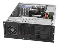 Supermicro SC842 TQ-665B - Rack-montable - 4U - ATX étendu - SATA/SAS - hot-swap 665 Watt - noir - USB CSE-842TQ-665B