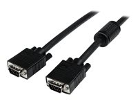 StarTech.com Câble Vidéo VGA Haute Résolution 7 m - Cordon Coaxial HD15 vers HD15 avec Ferrite - Mâle / Mâle - Câble VGA - HD-15 (VGA) (M) pour HD-15 (VGA) (M) - 7 m - moulé - noir MXTMMHQ7M